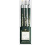 Faber-Castell Miscellaneous Tk-Fine 9713 Mechanical Pencil, 0.35/0.5/0.7mm, Wallet of 3Black, Wallet of 3-0.35, 0.5, 0.7mm