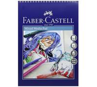 Faber Castell Mixed Media Pad - Pastels Pens Gelatos Watercolour. Choose A4 / A3