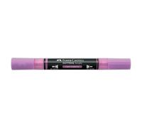 Faber-Castell Multimark Acrylic Dual Marker Colour 119, Light Magenta, Art Set Supplies, Water-Based Acrylic Marker Pen, Double Ended, Bold & Fine Tip, Art Markers, Colouring Pens, Highlighters