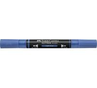 Faber-Castell Multimark Acrylic Dual Marker Colour 140, Light Blue, Art Set Supplies, Water-Based Acrylic Marker Pen, Double Ended, Bold & Fine Tip, Art Markers, Colouring Pens, Highlighters