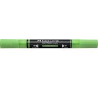 Faber-Castell Multimark Acrylic Dual Marker Colour 257, Neon Green, Art Set Supplies, Water-Based Acrylic Marker Pen, Double Ended, Bold & Fine Tip, Art Markers, Colouring Pens, Highlighters