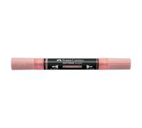 Faber-Castell Multimark Acrylic Dual Marker Colour 304, Vintage Rose, Art Set Supplies, Water-Based Acrylic Marker Pen, Double Ended, Bold & Fine Tip, Art Markers, Colouring Pens, Highlighters