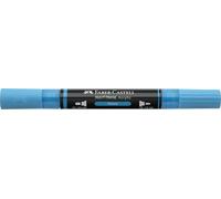 Faber-Castell Multimark Acrylic Dual Marker Colour 448, Azure, Art Set Supplies, Water-Based Acrylic Marker Pen, Double Ended, Bold & Fine Tip, Art Markers, Colouring Pens, Highlighters