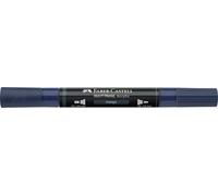Faber-Castell Multimark Acrylic Dual Marker Colour 450, Indigo, Art Set Supplies, Water-Based Acrylic Marker Pen, Double Ended, Bold & Fine Tip, Art Markers, Colouring Pens, Highlighters