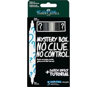 Faber-Castell Multimark Acrylic Dual Markers, Mystery Set 1, Art Set Supplies, Water-Based Acrylic Marker Pen, Double Ended, Bold & Fine Tip, Art Markers, Colouring Pens, Highlighters