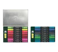 Faber-Castell Multimark Acrylic Dual Marker, Set of 16 Kicks Colours, Art Set Supplies, Water-Based Acrylic Marker Pen, Double Ended, Bold & Fine Tip, Art Markers, Colouring Pens, Highlighters