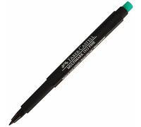 Faber-Castell Multimark (F) Permanent Marker Pens, BLACK, Fine Point (0.8mm), Pack of 1, Built In Eraser, Water n Fade Resistant, Marks on Most Surfaces