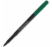 Faber-Castell Multimark (F) Permanent Marker Pens, GREEN, Fine Point (0.8mm), Pack of 1, Built In Eraser, Water n Fade Resistant, Marks on Most Surfaces