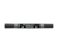 Faber-Castell Multimark Mirror Acrylic Dual Marker Colour 551, Chrome, Art Set Supplies, Water-Based Acrylic Marker Pen, Double Ended, Bold & Fine Tip, Art Markers, Colouring Pens, Highlighters
