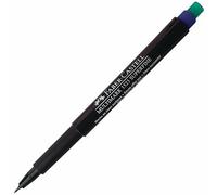 Faber-Castell Multimark (S) Permanent Marker Pens, BLUE, SuperFine Point (0.4mm), Pack of 1, Built In Eraser, Water n Fade Resistant, Marks on Most Surfaces
