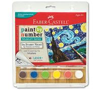 Faber-Castell Museum Series Paint By Number Kit 6"X8"-The Starry Night