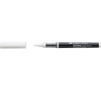 Faber-Castell Mutlimark Acrylic Brush Marker Pen, White, Flexible Brush, Dynamic Stroke Width, Art, Drawing, Colouring, Sketching, Even Ink Flow, Water-Based Acrylic Liquid Ink