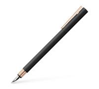 Faber-Castell Neo Slim Metal Black, Rosegolden Fountain Pen, F NEW