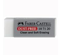 Faber-Castell Pack of 10 Dust-Free Plastic Rubbers PVC Free 62 x 22 x 13 mm Greyaa