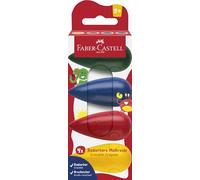 FABER-CASTELL - Pear wax pencils 4 pieces, from 2 years old | Ergonomic pear shape suitable for small children's hands, erasable colors for drawing without pressing too hard