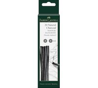 Faber-Castell Pitt 3-6mm Natural Charcoal Sticks (Pack of 20)