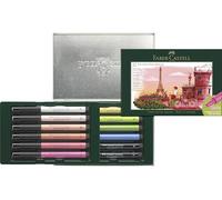 Faber-Castell PITT Artist Brush Pen City Gift Set, Box Of 12, Paris, Multicoloured, Pigmented, Waterproof, Permanent Ink, Acid-Free, Drawing, Sketching, Art, Craft, Pens, Home, Office, Art Studio