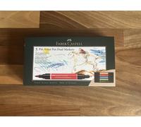 Faber-Castell Pitt Artist Pen Dual Markers Set Of 5