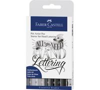 Faber Castell Drawing Pen Pitt Artist Set Handlettering Basic (8pcs) (FC-267118)