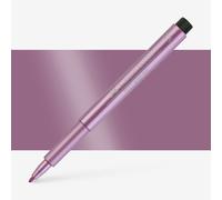 Faber-Castell Art & Graphic Pitt Artist Pen Metallic 1.5 India Ink Pen, Ruby Metallic, Single Pitt Pen, For Art, Craft, Drawing, Sketching, Home, School, University, Colouring