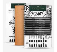 Faber-Castell : Pitt Artist Pen : Sketching Set : 8 Pens + 1 Sketchbook