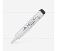 Faber-Castell Art & Graphic Pitt Artist Pen Bullet Nib 2.5 India Ink Pen, White, Single Pitt Pen, For Art, Craft, Drawing, Sketching, Home, School, University, Colouring