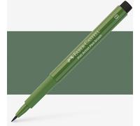 Faber-Castell Art & Graphic Pitt Artist Pen Brush India Ink Pen, Chromium Green Opaque, Single Pitt Pen, For Art, Craft, Drawing, Sketching, Home, School, University, Colouring