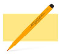 Faber-Castell Art & Graphic Pitt Artist Pen Brush India Ink Pen, Dark Cadmium Yellow, Single Pitt Pen, For Art, Craft, Drawing, Sketching, Home, School, University, Colouring