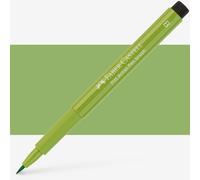 Faber-Castell Art & Graphic Pitt Artist Pen Brush India Ink Pen, May Green, Single Pitt Pen, For Art, Craft, Drawing, Sketching, Home, School, University, Colouring
