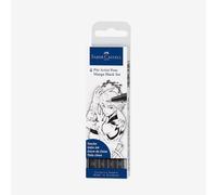 Faber-Castell : Pitt : Artists Brush Pen : Set of 4 : Manga Black