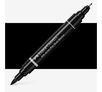 Faber-Castell Art & Graphic Pitt Artist Pen Dual Marker India Ink, Black, Single Pitt Pen, For Art, Craft, Drawing, Sketching, Home, School, University, Colouring
