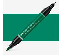 Faber-Castell Art & Graphic Pitt Artist Pen Dual Marker India Ink, Dark Phthalo Green, Single Pitt Pen, For Art, Craft, Drawing, Sketching, Home, School, University, Colouring
