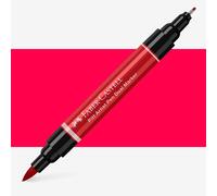 Faber-Castell Art & Graphic Pitt Artist Pen Dual Marker India Ink, Deep Scarlet Red, Single Pitt Pen, For Art, Craft, Drawing, Sketching, Home, School, University, Colouring