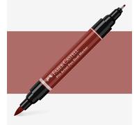 Faber-Castell Art & Graphic Pitt Artist Pen Dual Marker India Ink, India Red, Single Pitt Pen, For Art, Craft, Drawing, Sketching, Home, School, University, Colouring