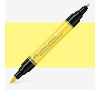 Faber-Castell Art & Graphic Pitt Artist Pen Dual Marker India Ink, Light Yellow Glaze, Single Pitt Pen, For Art, Craft, Drawing, Sketching, Home, School, University, Colouring