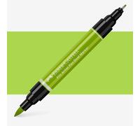 Faber-Castell Art & Graphic Pitt Artist Pen Dual Marker India Ink, May Green, Single Pitt Pen, For Art, Craft, Drawing, Sketching, Home, School, University, Colouring