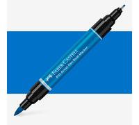 Faber-Castell Art & Graphic Pitt Artist Pen Dual Marker India Ink, Phthalo Blue, Single Pitt Pen, For Art, Craft, Drawing, Sketching, Home, School, University, Colouring