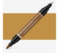 Faber-Castell Art & Graphic Pitt Artist Pen Dual Marker India Ink, Raw Umber, Single Pitt Pen, For Art, Craft, Drawing, Sketching, Home, School, University, Colouring