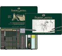 Faber-Castell Pitt Graphite 26-Piece Large Tin Professional Quality Set in a Metal Case