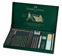 Faber-Castell PITT Graphite 26-Piece Large Tin Professional Quality Set in a Metal Case