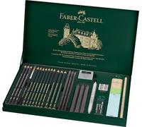Faber-Castell PITT Graphite 26-Piece Large Tin Professional Quality Set in a Metal Case