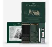 Faber-Castell : Pitt : Graphite Matt & Castell 9000 : Set of 16 Pencils & 4 Accessories