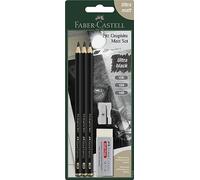 Faber-Castell PITT 10B, 12B, 14B, Matt Graphite, 3 Pencils