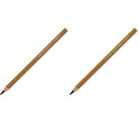 Faber-Castell PITT Monochrome Artists' Pencil, Black, Oil Base, No.1 Extra Soft (Pack of 2)