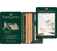Faber-Castell Pitt Monochrome Pencil Drawing Tin Set 12pc