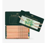 Faber Castell Pastel Pencil Pitt Metal Wallet With 12 Pieces