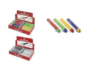 FABER-CASTELL Plastic Eraser TRI, Assorted Colours