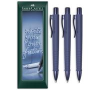 Faber-Castell Poly Ball Autumn Edition XB Ballpoint Pen, 3pcs, Future Dusk