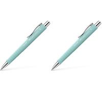 Faber-Castell Poly Ball Edition Ballpoint Pen, XB - Caribic Blue (Pack of 2)