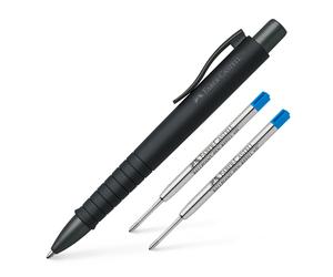 Faber-Castell POLY BALL Urban XB 241190 Ballpoint Pen Black with 2 Refills XB Bl